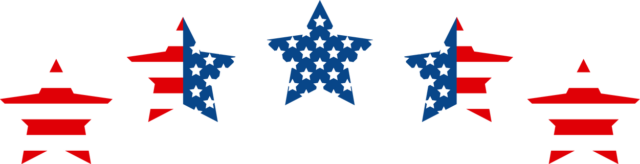 USA stars Memorial Day